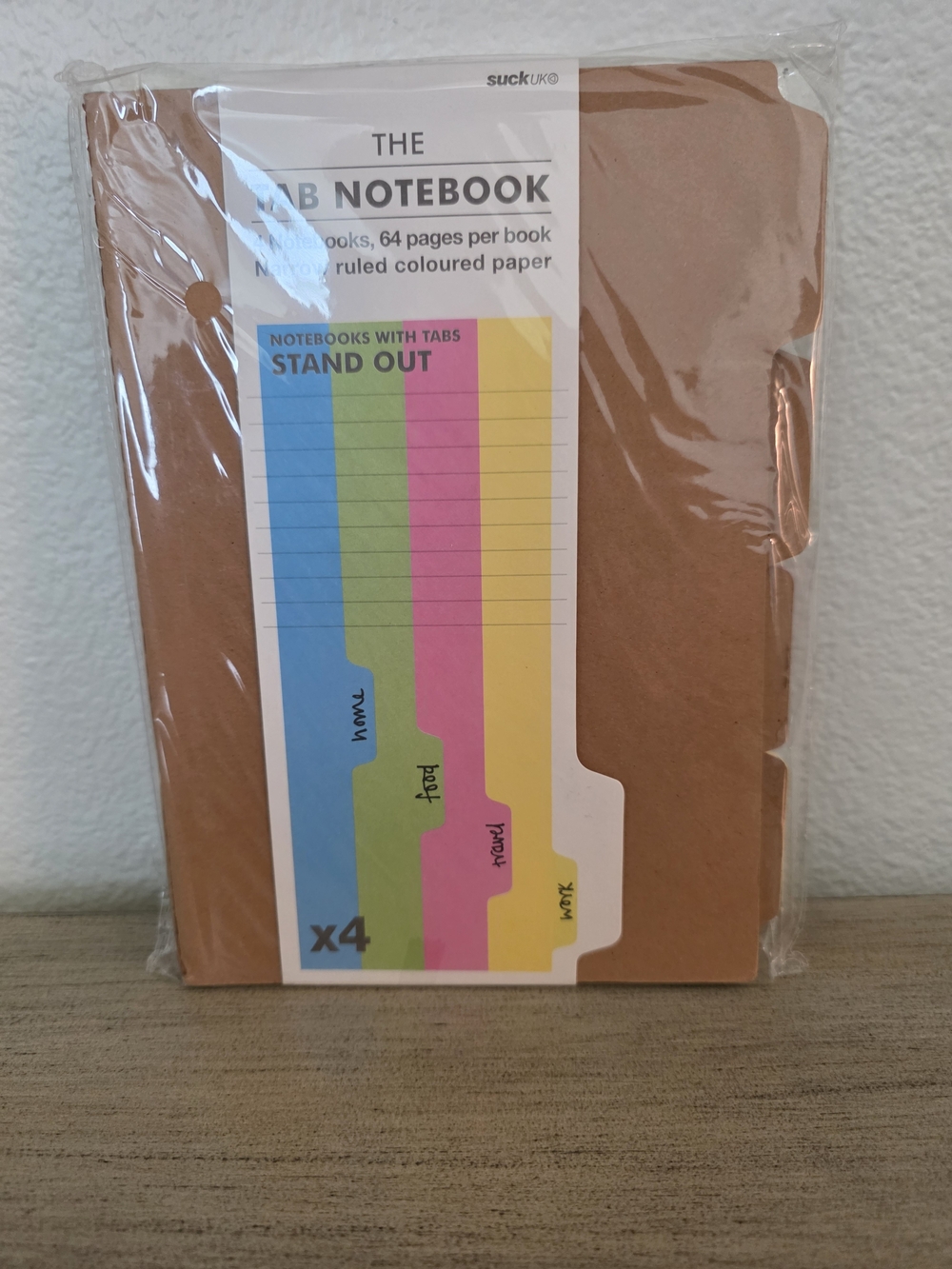 Brown Tab Notebook Set Brown with Multicolor Tabs